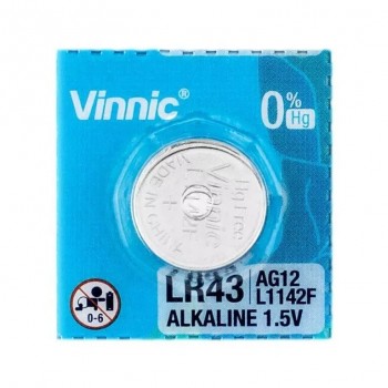 Vinnic G12 LR1142 L1142F AG12 baterijos 10 vnt.